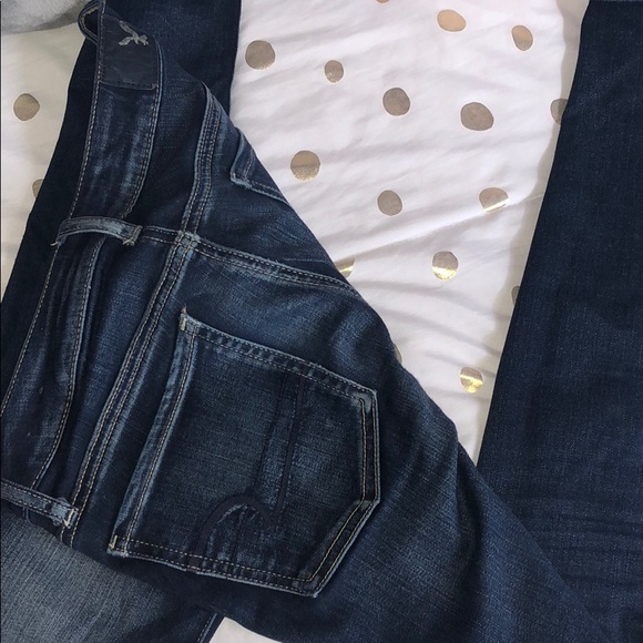 Dark Wash American Eagle Jeggings - Picture 2 of 3